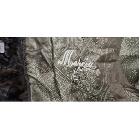 Vintage Natural Sheared Mink & Afghan Karakul Fur Coat Brown Swing Luxury Women - Picture 13 of 16